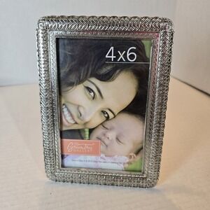 Green Tree Gallery picture frame 4x6 Silver Color Rectangle‎ Free Standing